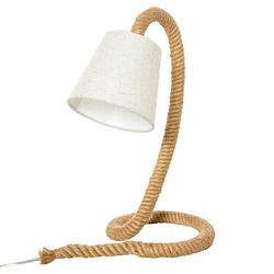 Foto van Tafellamp - tafellamp slaapkamer - tafellamp wonkamer - industrieel - met henneptouw