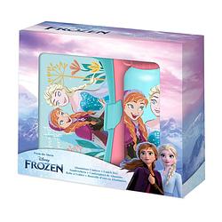 Foto van Disney frozen lunchbox set voor kinderen - 2-delig - roze - aluminium/kunststof  - lunchboxen