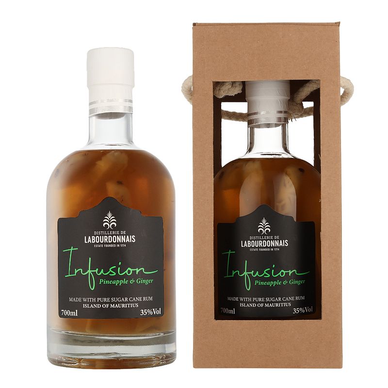 Foto van Labourdonnais infusion pineapple & ginger 70cl rum + giftbox