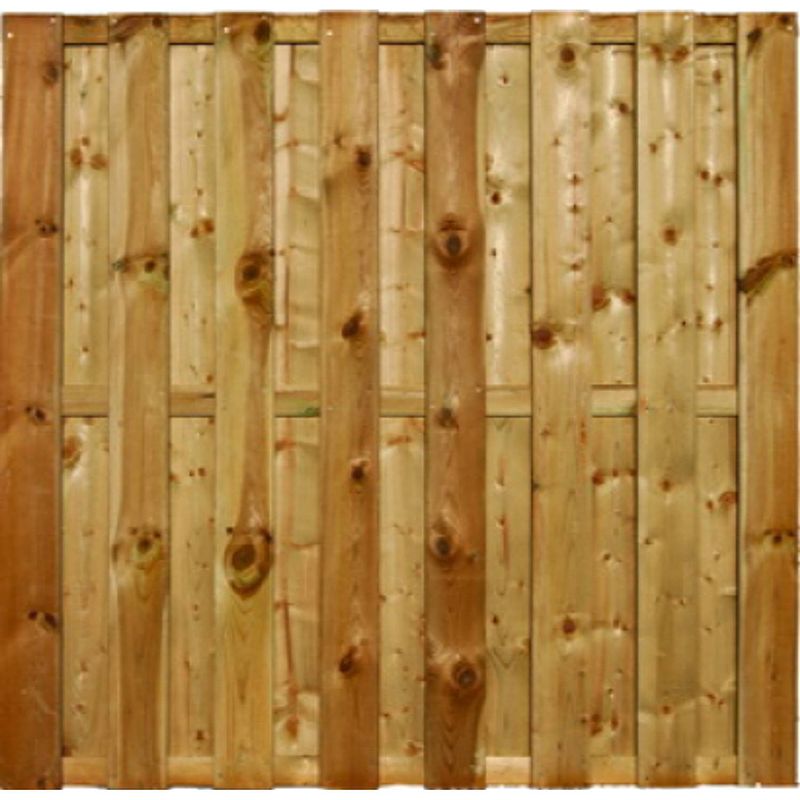 Foto van Intergard schutting tuinscherm 15 planks 180x180cm