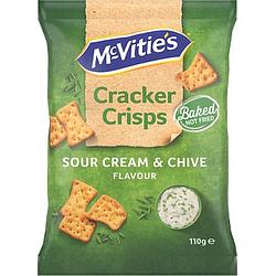 Foto van Mcvitie's cracker crisps sour cream & chive flavour 110g bij jumbo