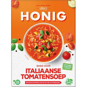 Foto van Honig maaltijdmix voor italiaanse tomatensoep 101g bij jumbo