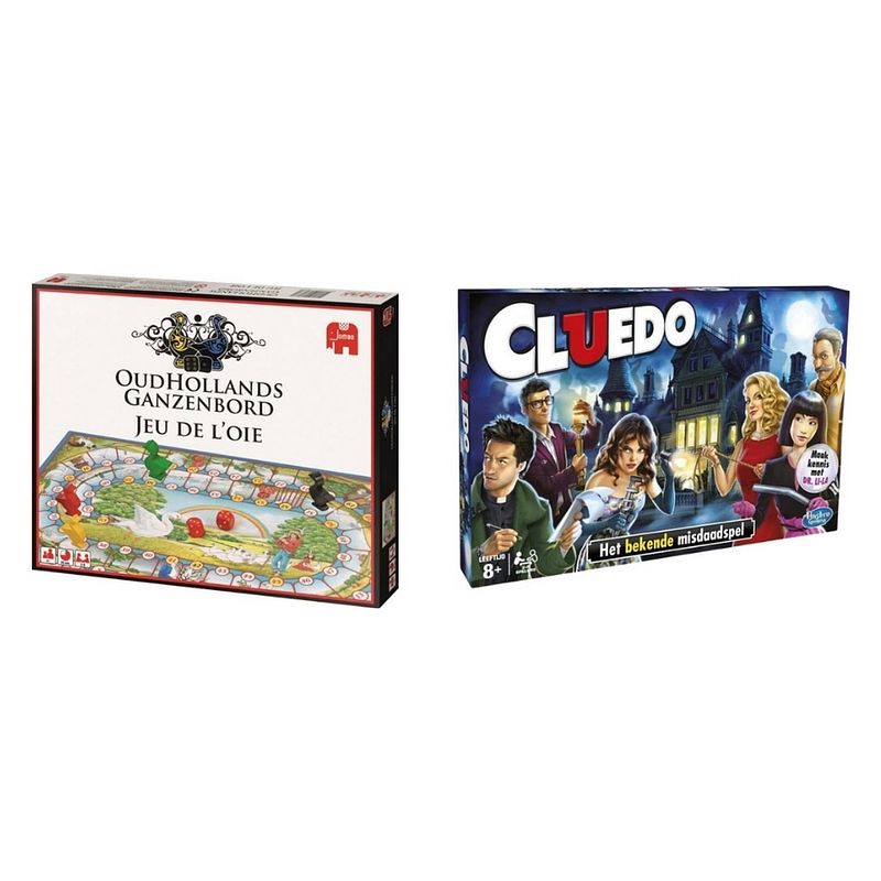 Foto van Spellenbundel - 2 stuks - ganzenbord & cluedo