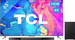 Foto van Tcl qled 65c635 (2022) + soundbar