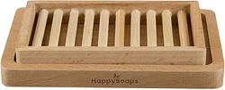 Foto van Happysoaps houten uitlekbakje voor afwaszeep