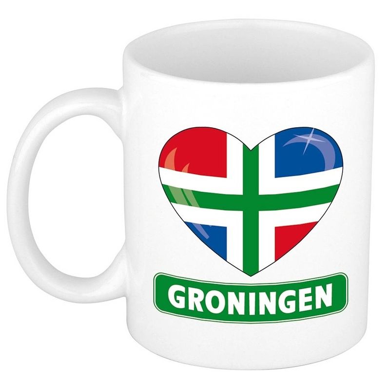 Foto van Hartje groningen mok / beker 300 ml - groningse koffiebeker