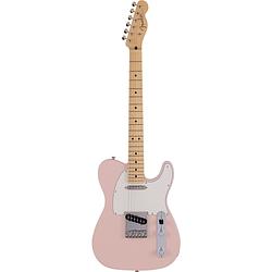 Foto van Fender made in japan junior collection telecaster mn satin shell pink elektrische gitaar met gigbag