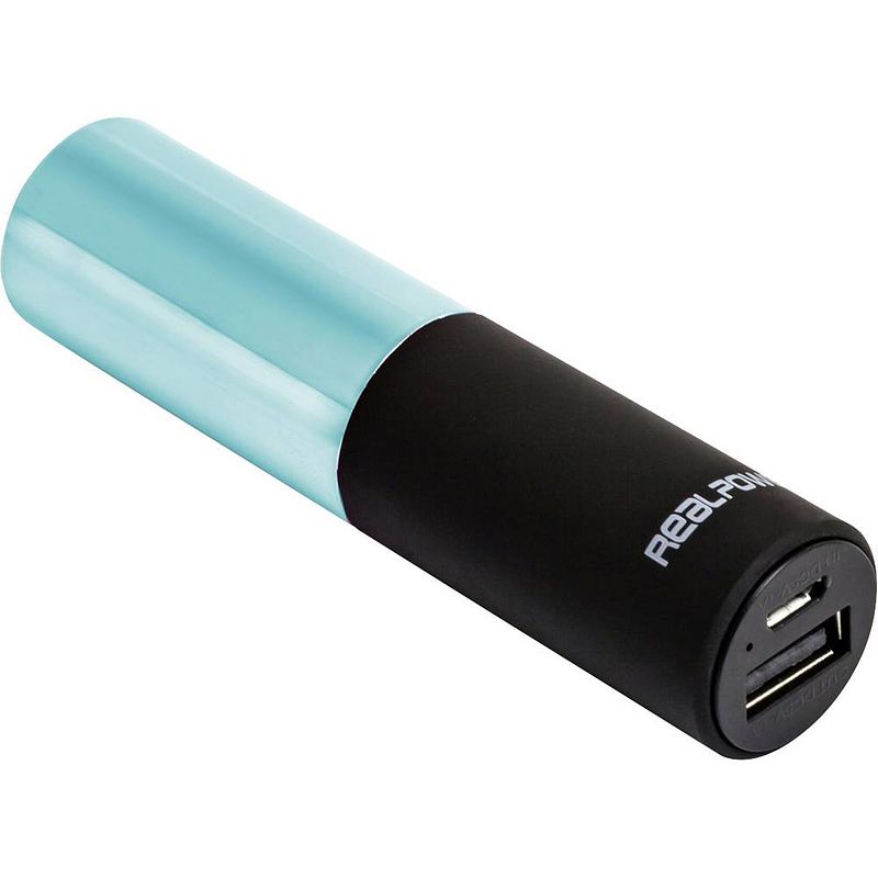 Foto van Realpower pb-lipstick powerbank 2500 mah li-ion groen