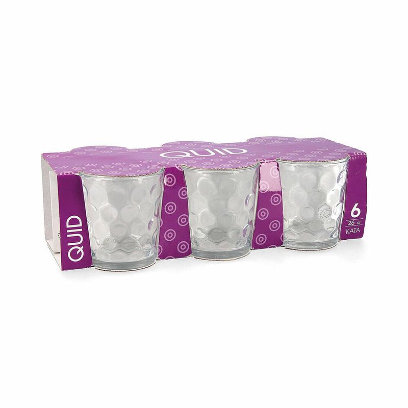 Foto van Glazenset quid kata transparant glas (260 ml) (6 stuks)