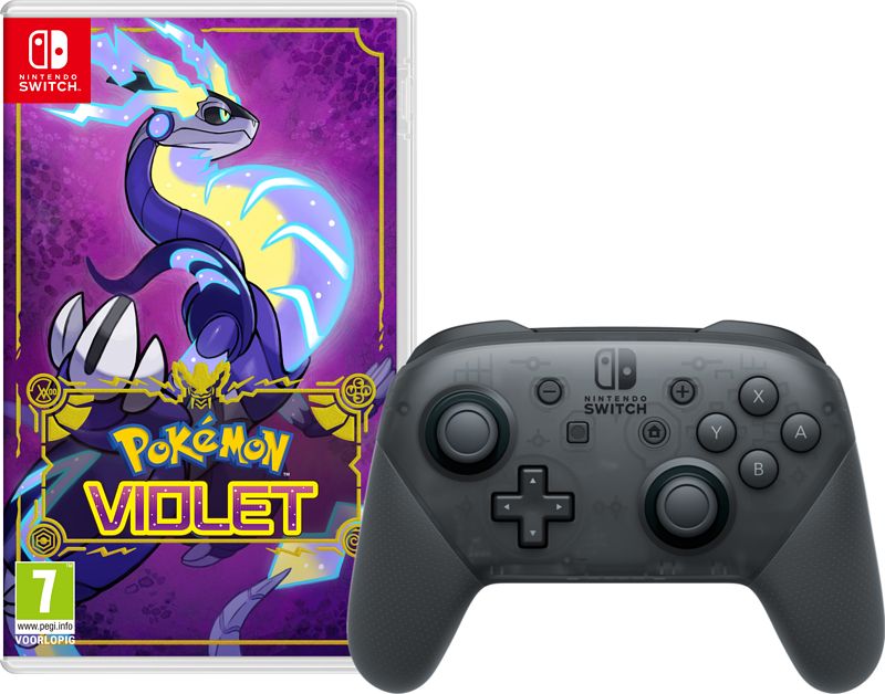 Foto van Pokémon violet + pro controller