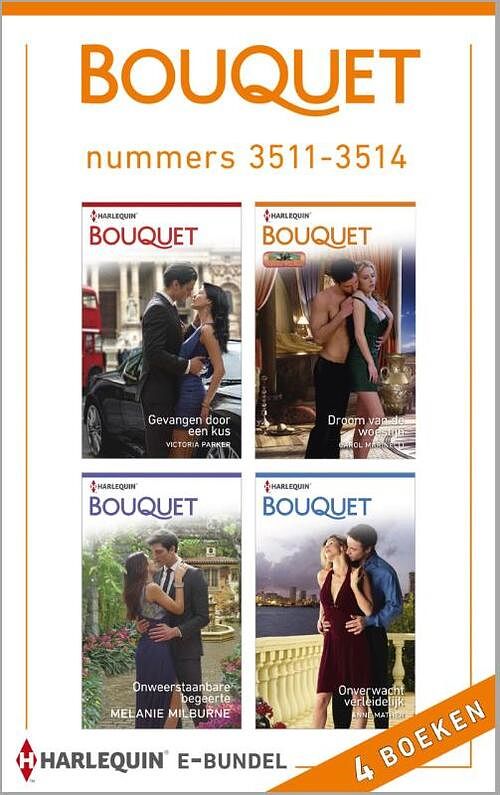 Foto van Bouquet e-bundel nummers 3511-3514 (4-in-1) - anne mather - ebook (9789402502329)