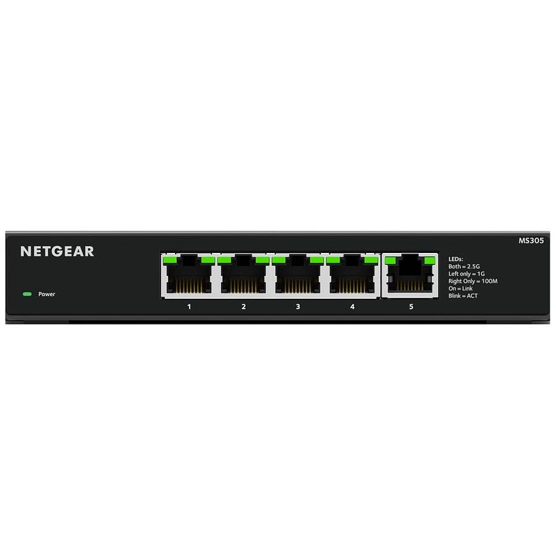 Foto van Netgear ms305 netwerk switch rj45 5 poorten 2.5 gbit/s