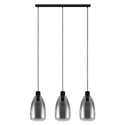 Foto van Eglo chelvey hanglamp - e27 - 89,5 cm - zwart