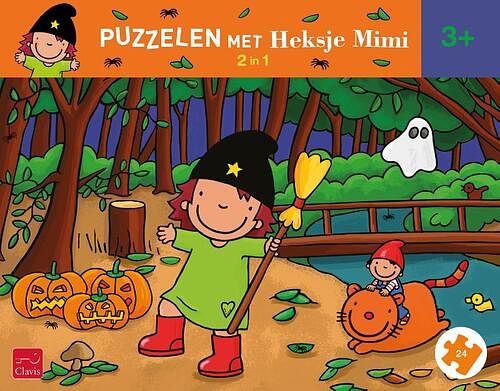 Foto van Puzzelen met heksje mimi. 2-in-1-puzzel halloween - overig (5407009981388)