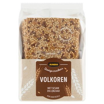 Foto van Jumbo stevige crackers volkoren 200g