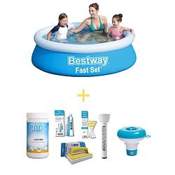 Foto van Bestway zwembad - fast set - 183 x 51 cm - inclusief onderhoudspakket