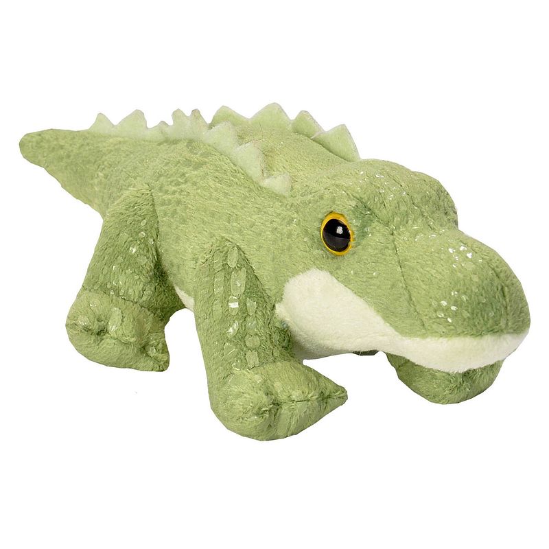 Foto van Wild republic knuffel alligator junior 13 cm pluche groen