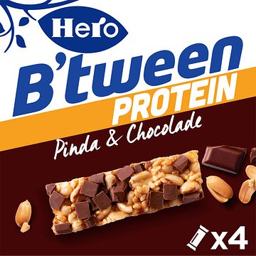 Foto van Hero b'stween protein pinda & chocolade 4 x 24g bij jumbo
