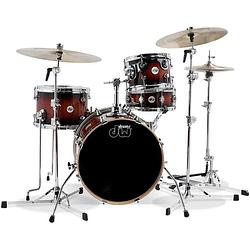 Foto van Dw drums design series mini pro 18 inch tobacco burst 4d. shellset