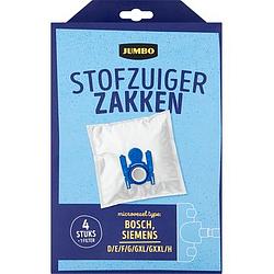 Foto van Jumbo stofzuigerzakken met filter 4 stuks