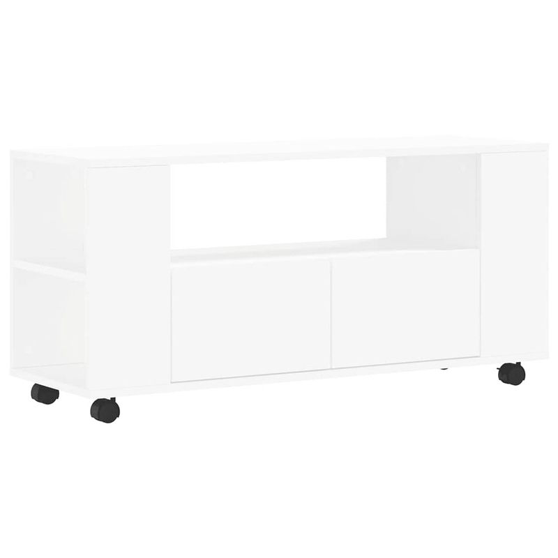 Foto van The living store tv-meubel - tv-kastje - 102 x 34.5 x 43 cm - wit