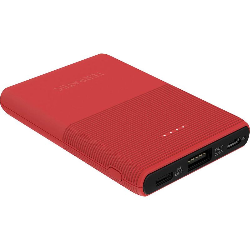 Foto van Terratec p50 powerbank 5000 mah lipo rood