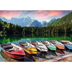 Foto van Rebo productions legpuzzel boats at the lake 1000 stukjes