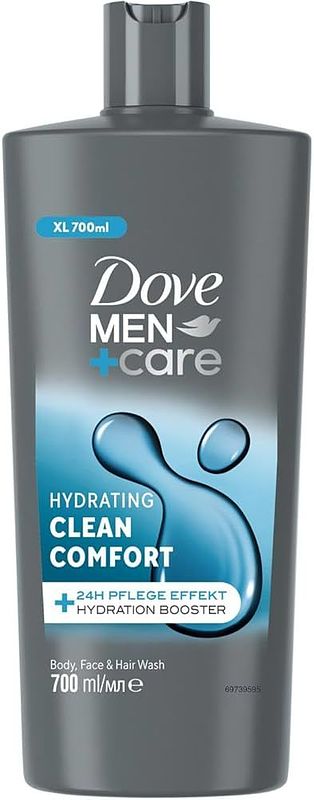 Foto van Dove men+care hydrating clean comfort - body, face & hairwash