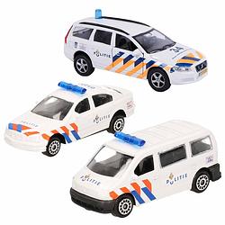 Foto van Politie wagens uitgebreide speelgoed set 4-delig die-cast - speelgoed auto's