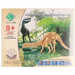 Foto van Apathosaurus bouwpakket hout - 3d puzzels