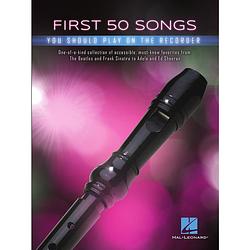 Foto van Hal leonard first 50 songs you should play on recorder songboek voor blokfluit