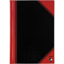 Foto van Bantex notitieboekje, ft a5, 192 bladzijden, gelijnd, rood en zwart 6 stuks