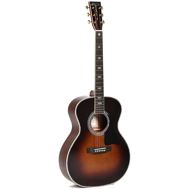 Foto van Sigma guitars sgm-41-sb limited akoestische western gitaar sunburst met softcase