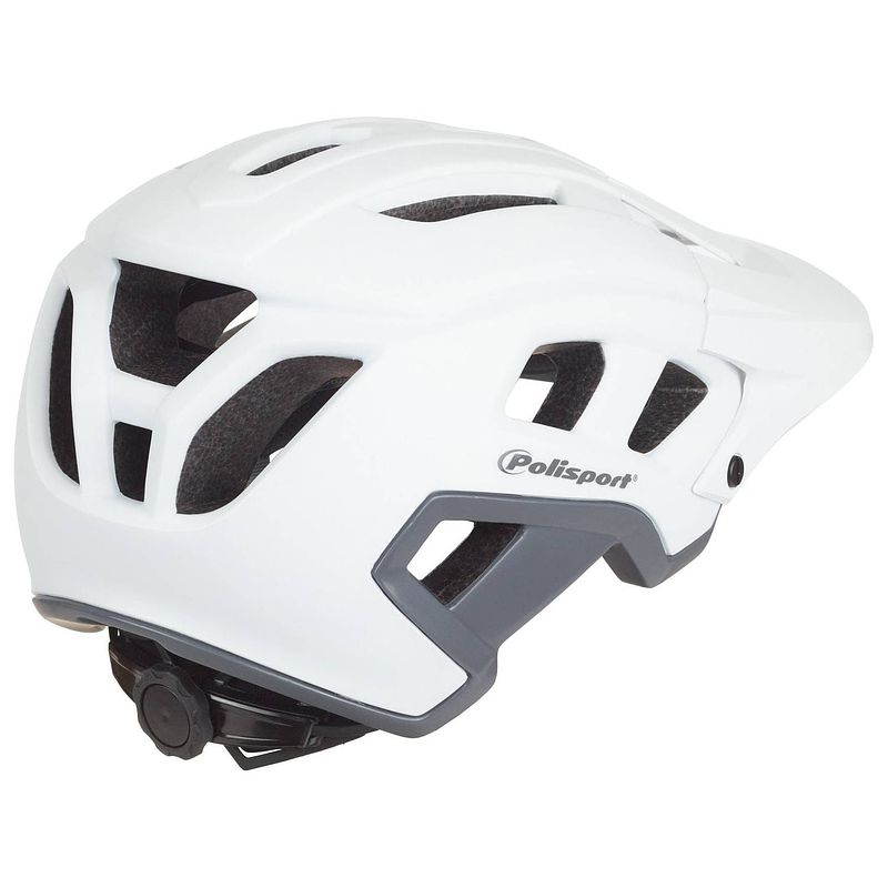 Foto van Polisport mountain pro fietshelm m 55-58cm wit/grijs