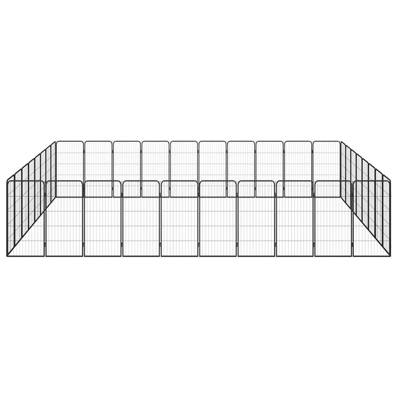 Foto van The living store hondenkennel - gepoedercoat staal - 500 x 400 x 100 cm - stevig en duurzaam