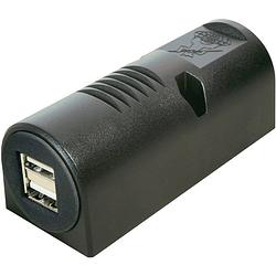 Foto van Procar 67323501 usb aansluiting opbouw 2 voudig stroombelasting (max.): 5 a geschikt voor usb-a