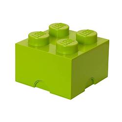 Foto van Lego brick 4 opbergbox - zand groen