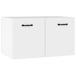 Foto van The living store wandkast - the living store - kast - 60 x 36.5 x 35 cm - wit - bewerkt hout