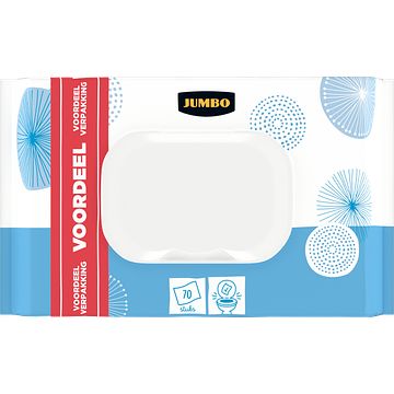 Foto van Jumbo vochtig toiletpapier fresh voordeelverpakking 70 stuks