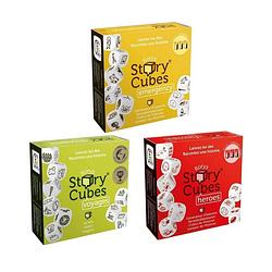 Foto van Spellenbundel - dobbelspel - 3 stuks - rory's story cubes voyages, emergency & heroes