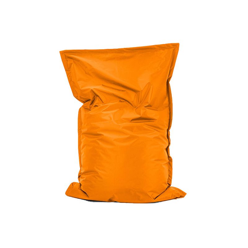 Foto van Bobbel home - zitzak bella - ruime zitzakken - kussen - nylon - 100x150 cm - voor binnen en buiten - oranje