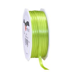 Foto van 1x luxe hobby/decoratie lime groen satijnen sierlinten 0,6 cm/6 mm x 50 meter - cadeaulinten