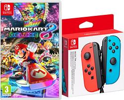 Foto van Mario kart 8 deluxe + joy-con set rood/blauw