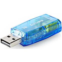 Foto van Nedis uscr10051bu usb-stick surround geluidskaart voor windows