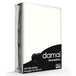 Foto van Damai multiform double jersey hoeslaken cream-140 x 200/210/220 cm