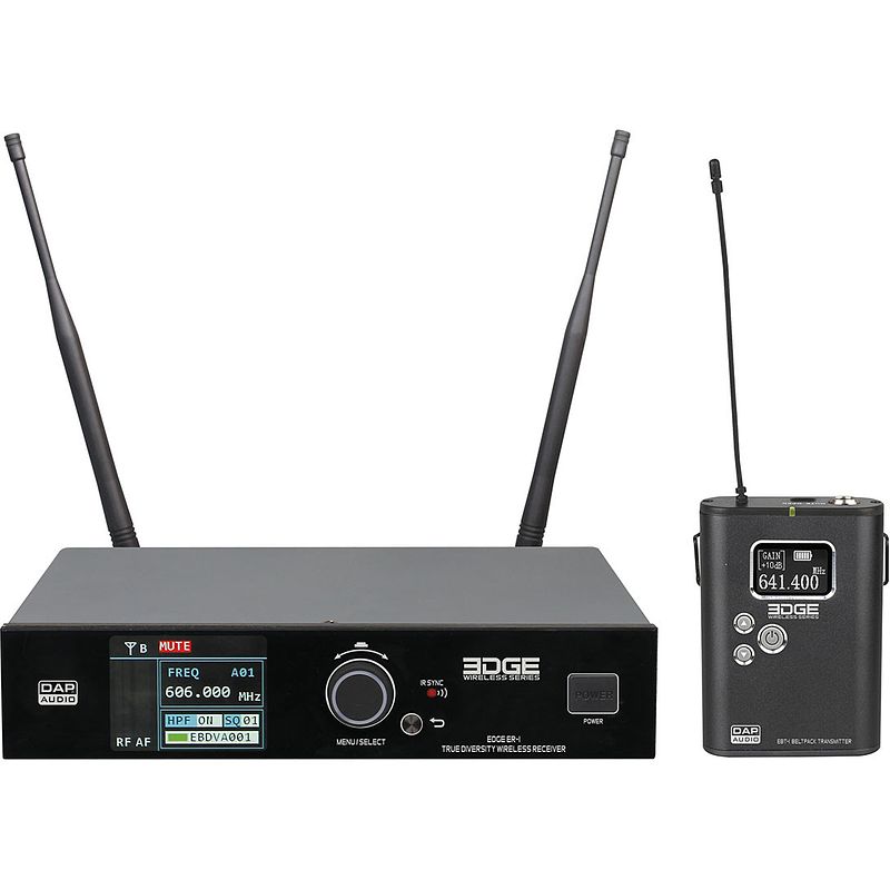 Foto van Dap edge ebs-1 draadloos beltpack systeem (606-668 mhz)