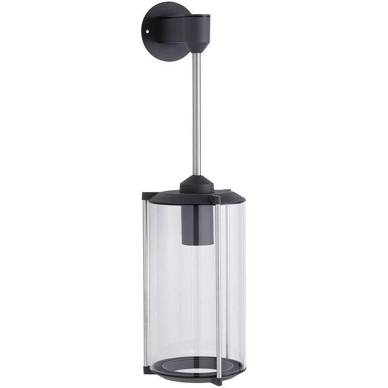 Foto van Paulmann paulmann 94281 wandlamp led e27 grijs