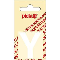 Foto van Plakletter helvetica 40 mm sticker witte letter y