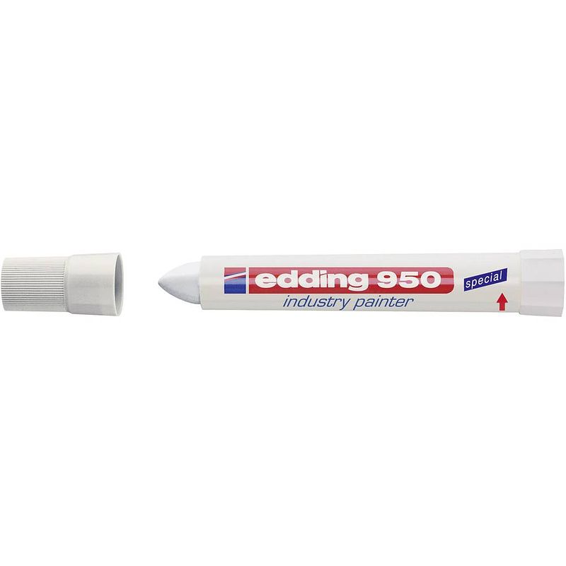 Foto van Edding e-950 4-950-1-4049 industriële marker wit 10 mm 1 stuks/pack