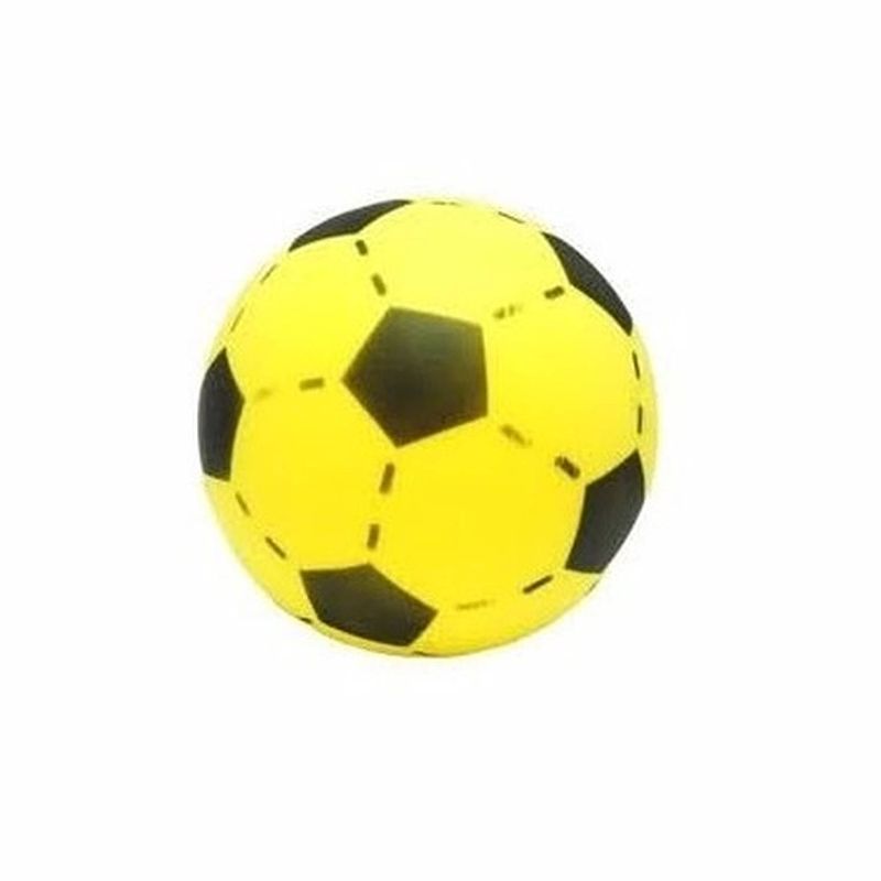 Foto van Foam soft voetbal geel 20 cm - voetballen